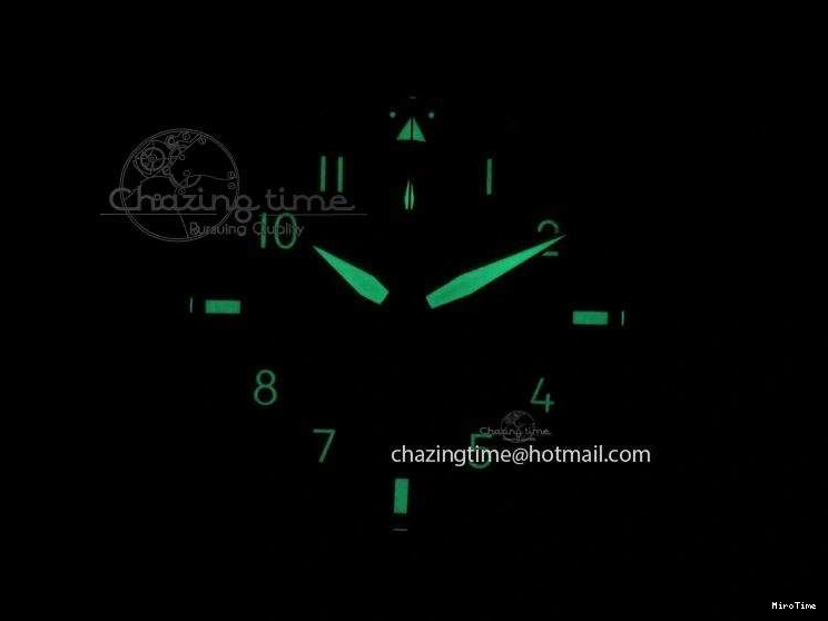 MIROTIME 0513 Youthful Pilot Spitfire 3878 Chrono BP Gray Dial SS On Black Leather Strap A 7368